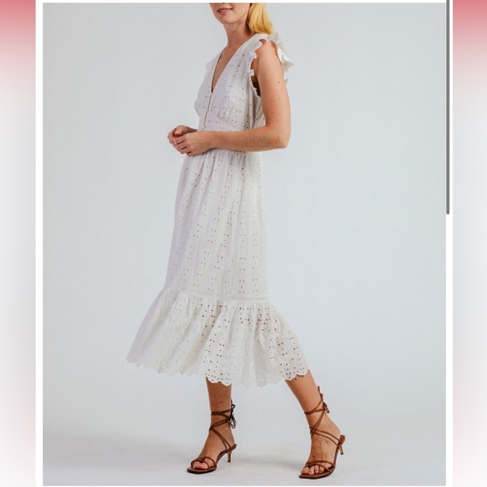 Cleobella Stunning Eyelet Midi Dress - Picture 2 of 6